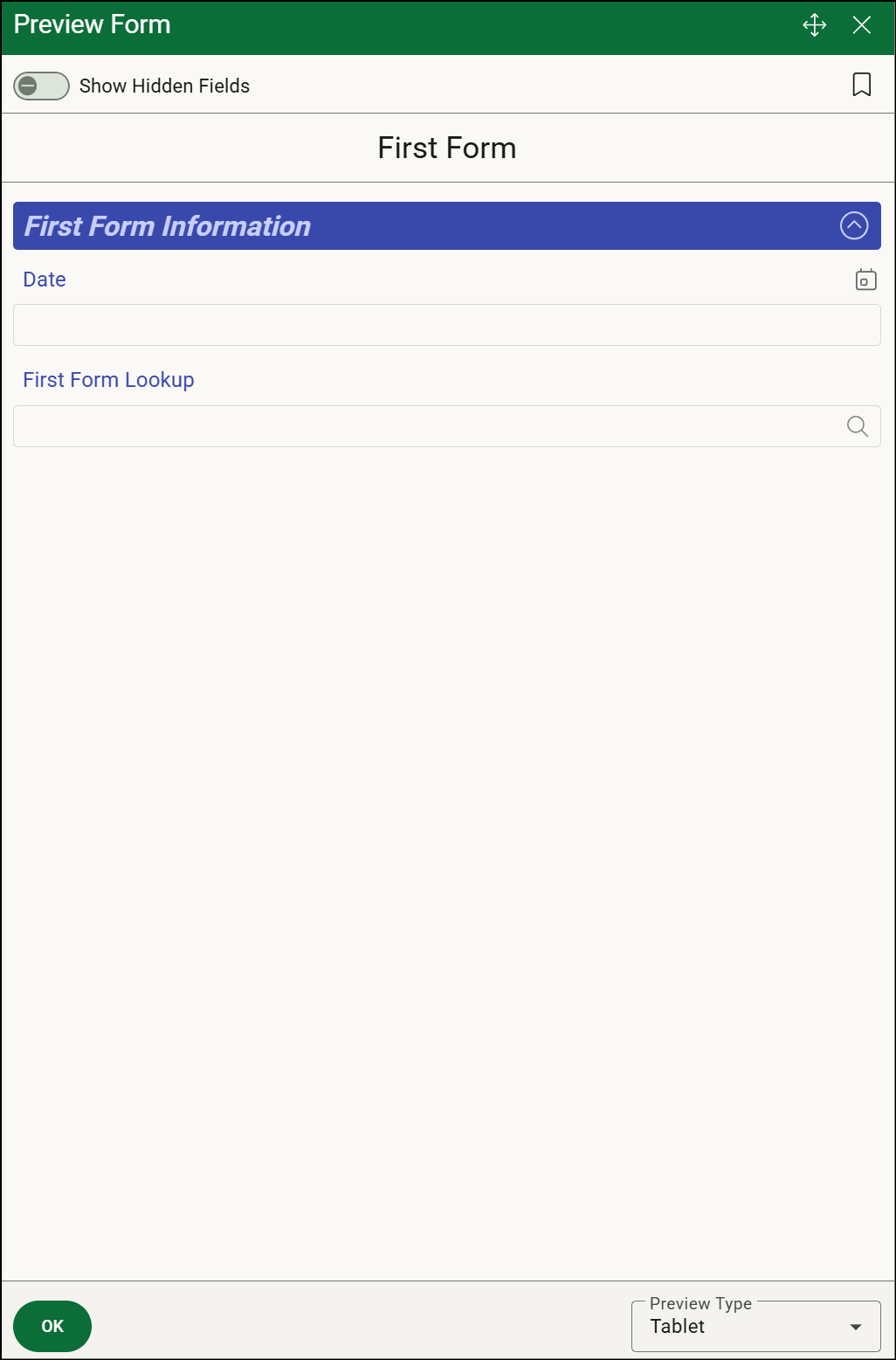 Creating Your First Form