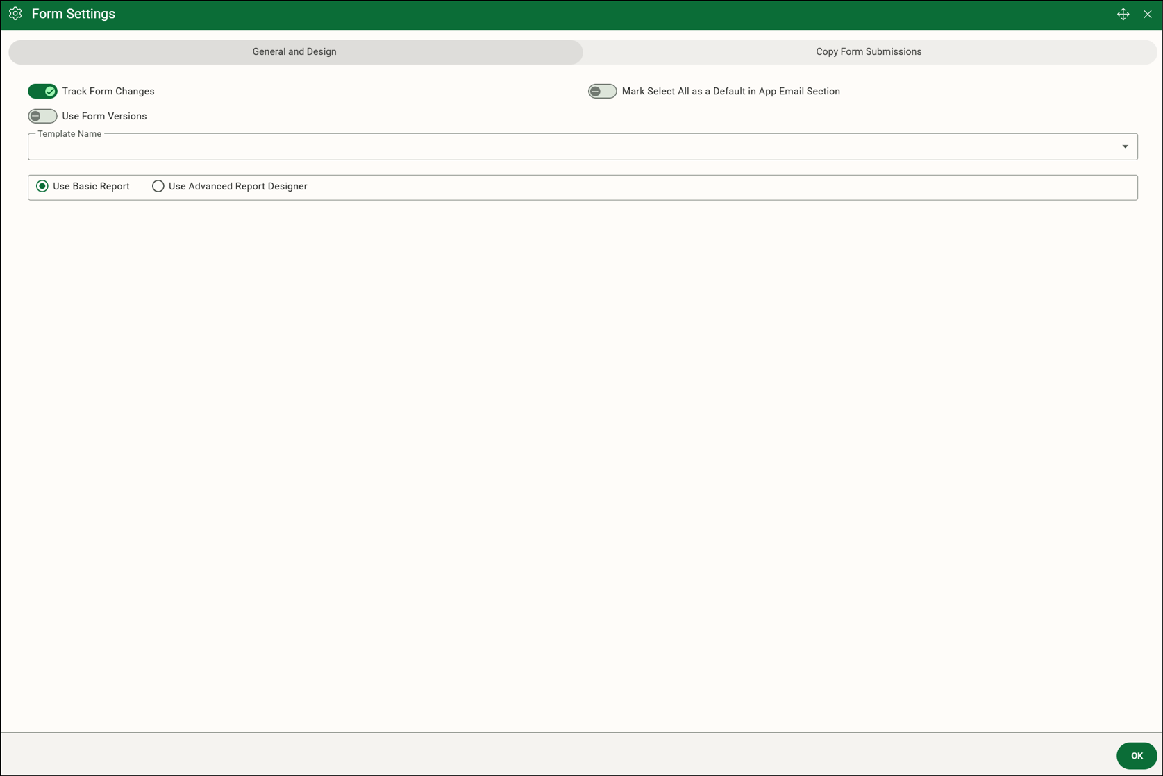 Tracking Changes Made to a Form