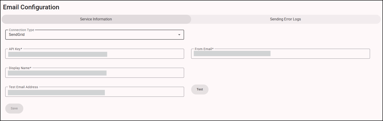 Configuring Email Settings for SendGrid