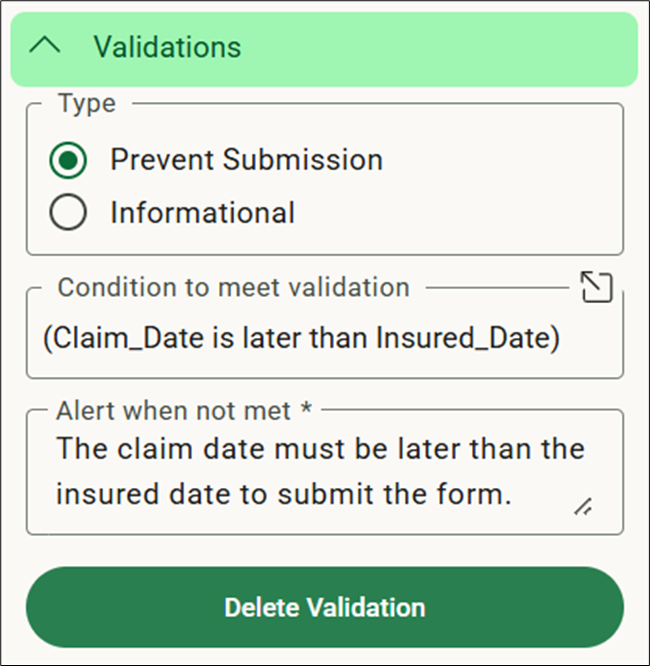 Creating Field Level Validations