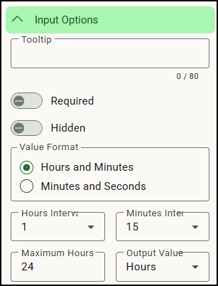 Adding a Duration Input to a Form