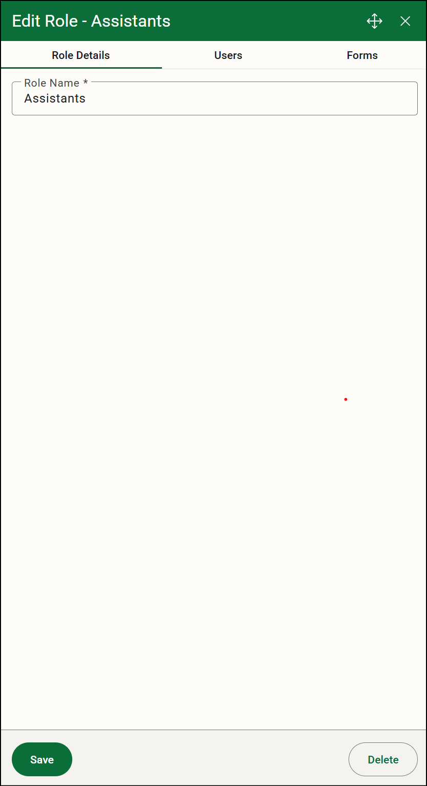 Using the Edit Role Window