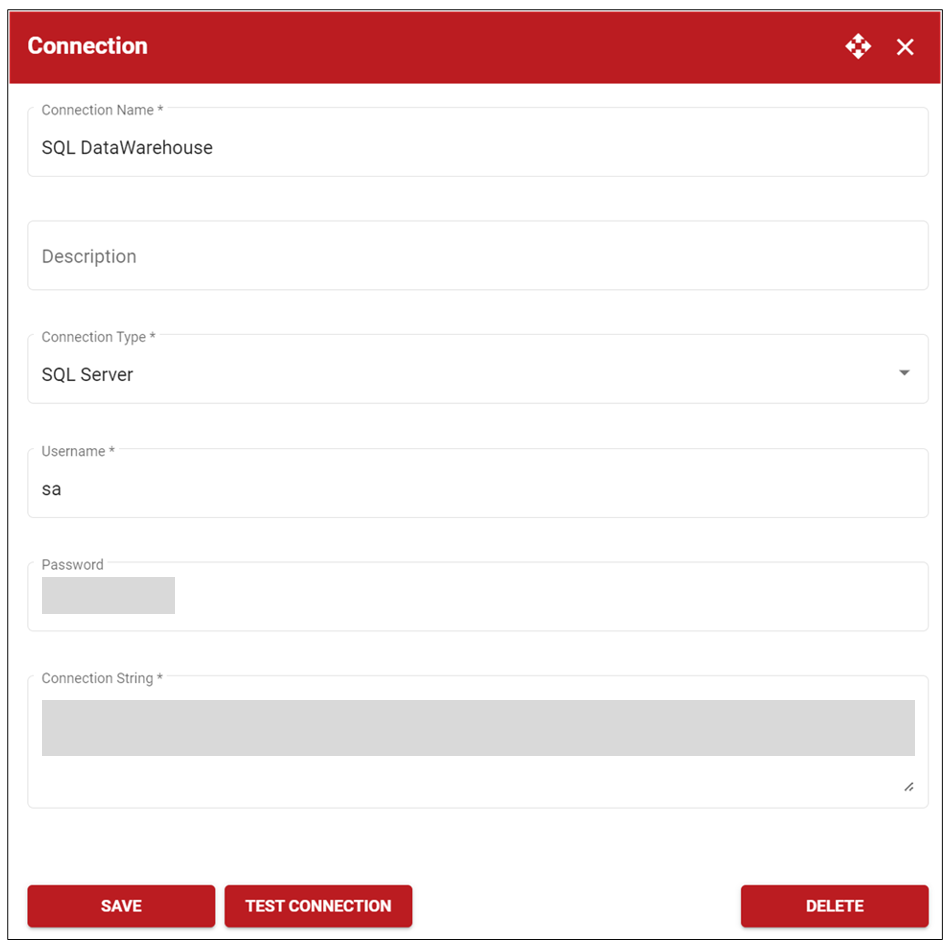 Using the SQL Server Connection Type
