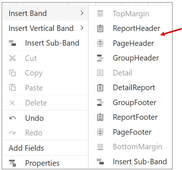 Adding an Image to a Report Header