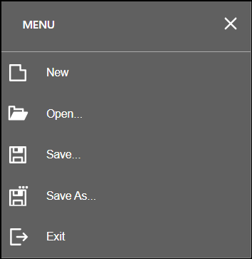 Using the Report Designer Menu